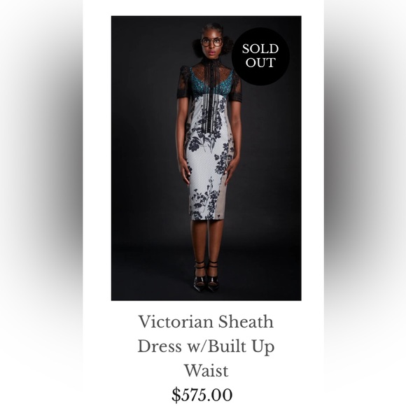 BYRON LARS In Earnest Victorian Sheath Dress NWT 4 SOLD OUT - Picture 8 of 8